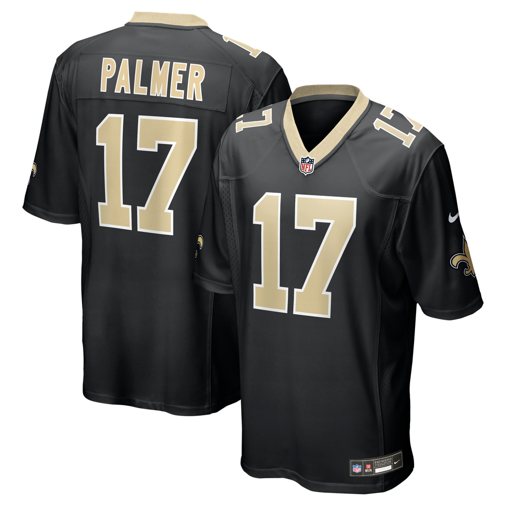 Men's New Orleans Saints Trey Palmer Black Team Game Jersey