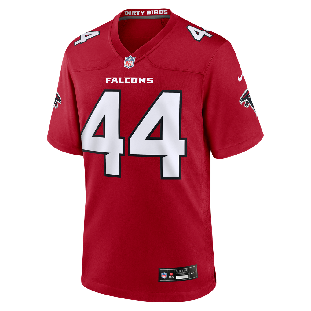 Men's Atlanta Falcons Trey Sermon Red Team Game Jersey