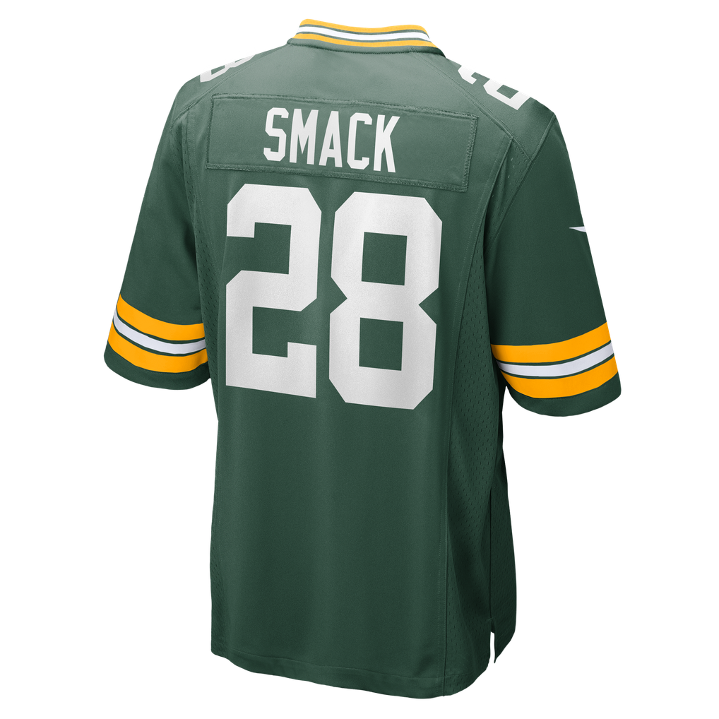 Men's Green Bay Packers Trey Smack Green Team Game Jersey