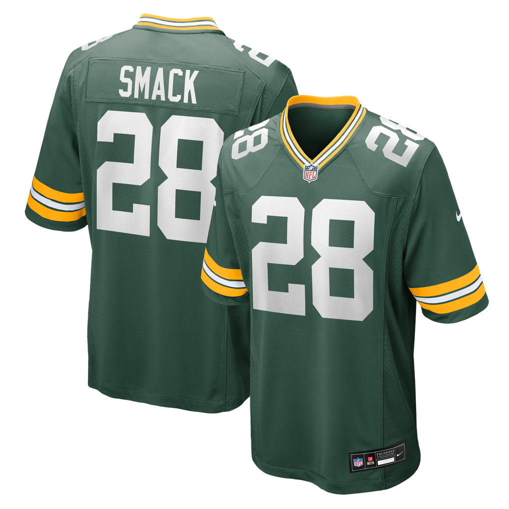 Men's Green Bay Packers Trey Smack Green Team Game Jersey