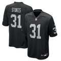 Men's Las Vegas Raiders Treydan Stukes Black Team Game Jersey