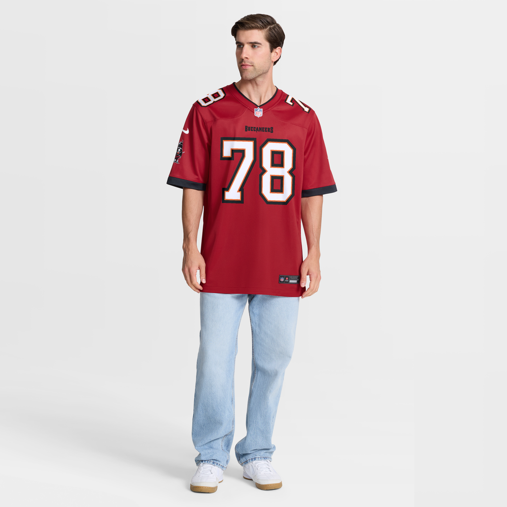 Men's Tampa Bay Buccaneers Tristan Wirfs Red Player Game Jersey