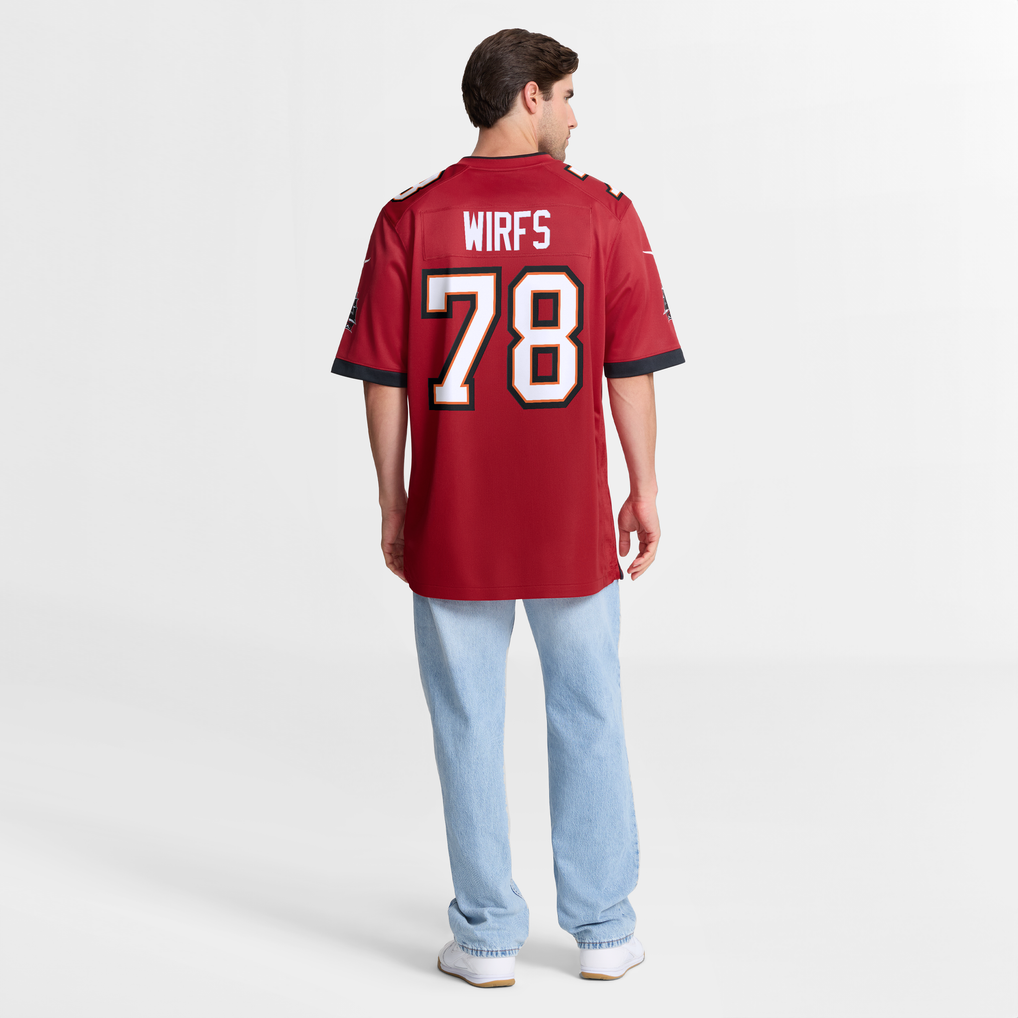 Men's Tampa Bay Buccaneers Tristan Wirfs Red Player Game Jersey