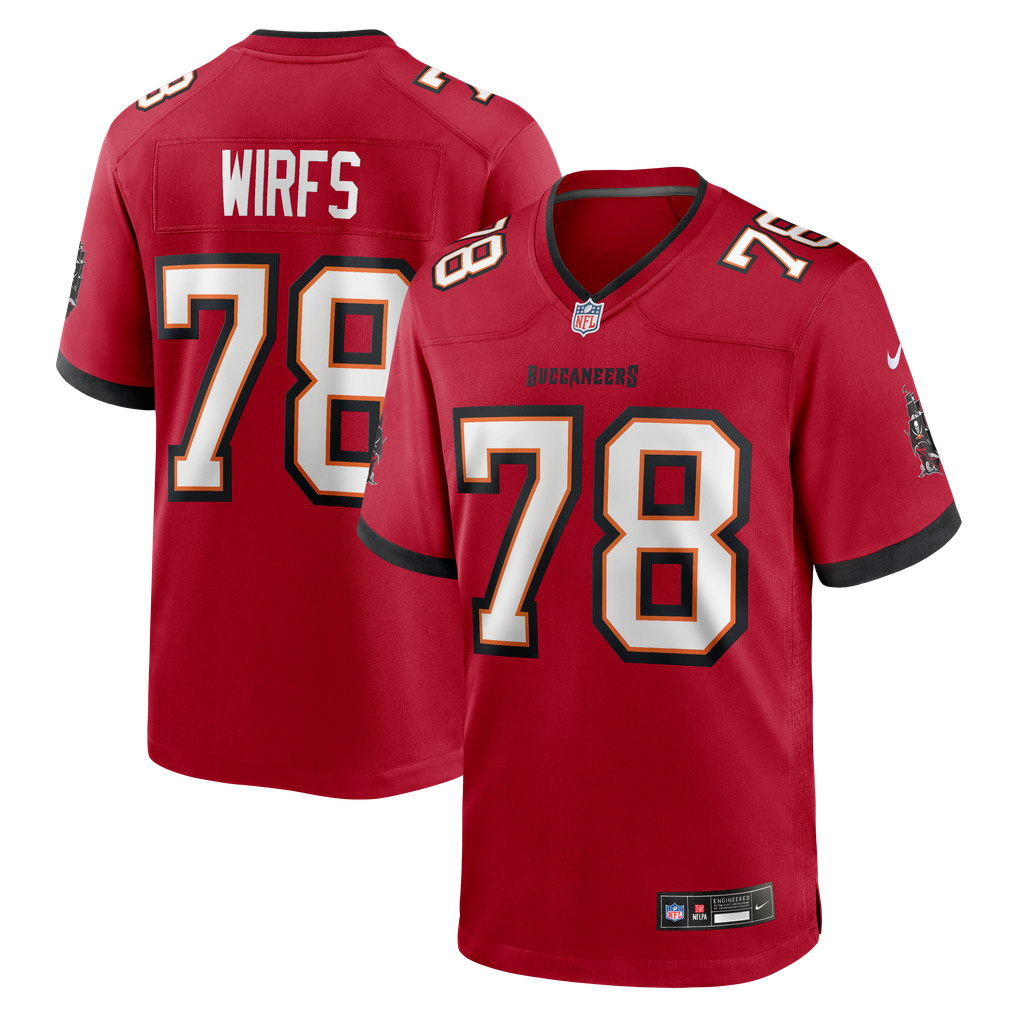 Men's Tampa Bay Buccaneers Tristan Wirfs Red Player Game Jersey