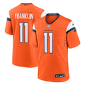 Men's Denver Broncos Troy Franklin Orange Team Game Jersey