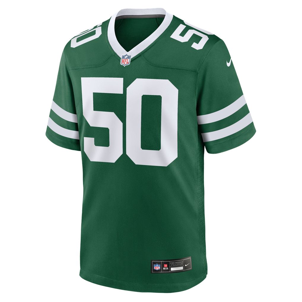 Men's New York Jets Troy Reeder Legacy Green Team Game Jersey