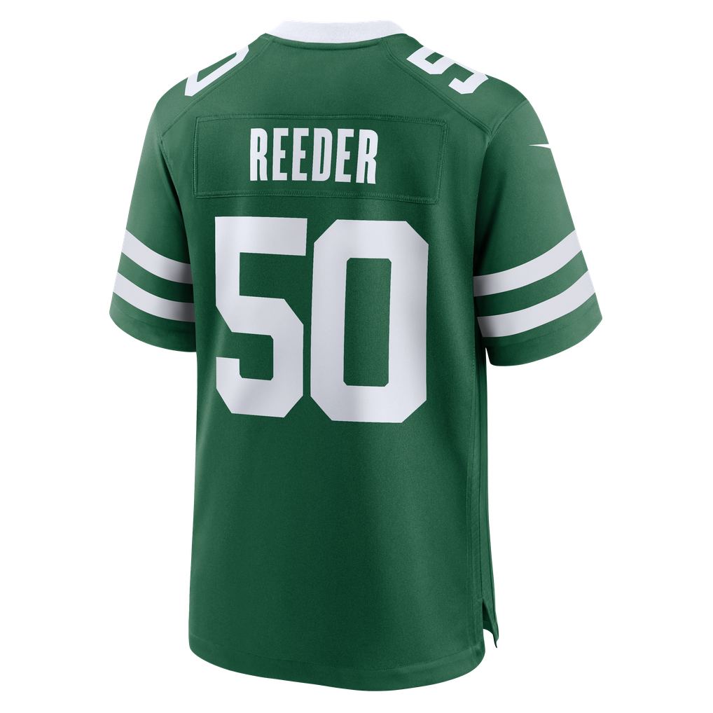 Men's New York Jets Troy Reeder Legacy Green Team Game Jersey