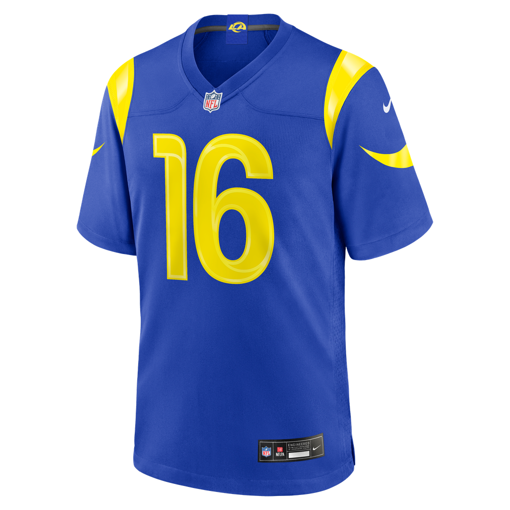 Men's Los Angeles Rams Tru Edwards Royal Team Game Jersey