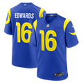 Men's Los Angeles Rams Tru Edwards Royal Team Game Jersey