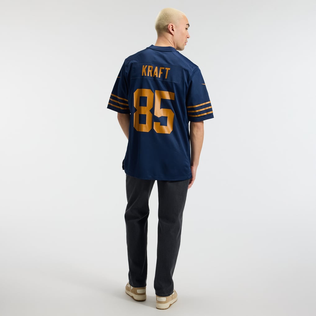 Men's Green Bay Packers Tucker Kraft Navy Alternate Game Jersey