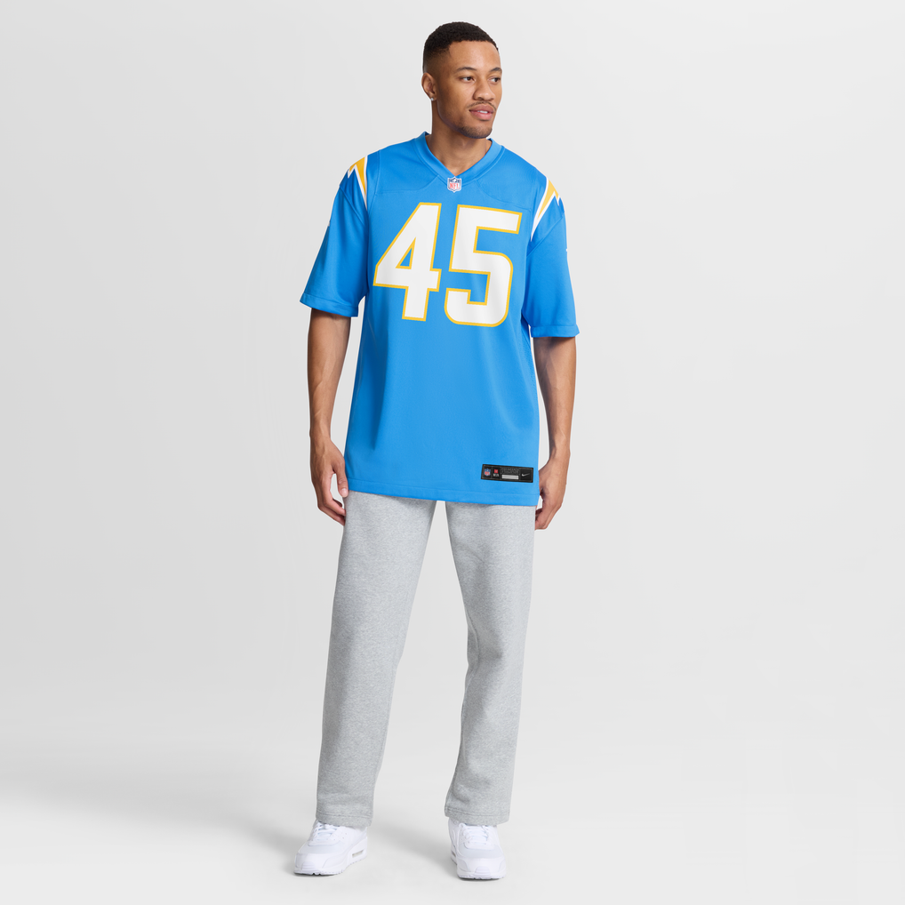 Men's Los Angeles Chargers Tuli Tuipulotu Powder Blue Team Game Jersey