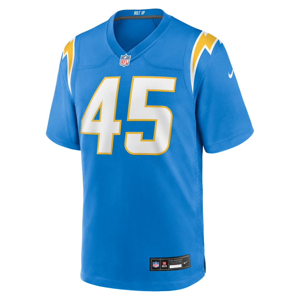 Men's Los Angeles Chargers Tuli Tuipulotu Powder Blue Team Game Jersey