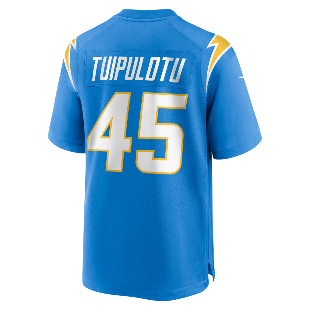 Men's Los Angeles Chargers Tuli Tuipulotu Powder Blue Team Game Jersey