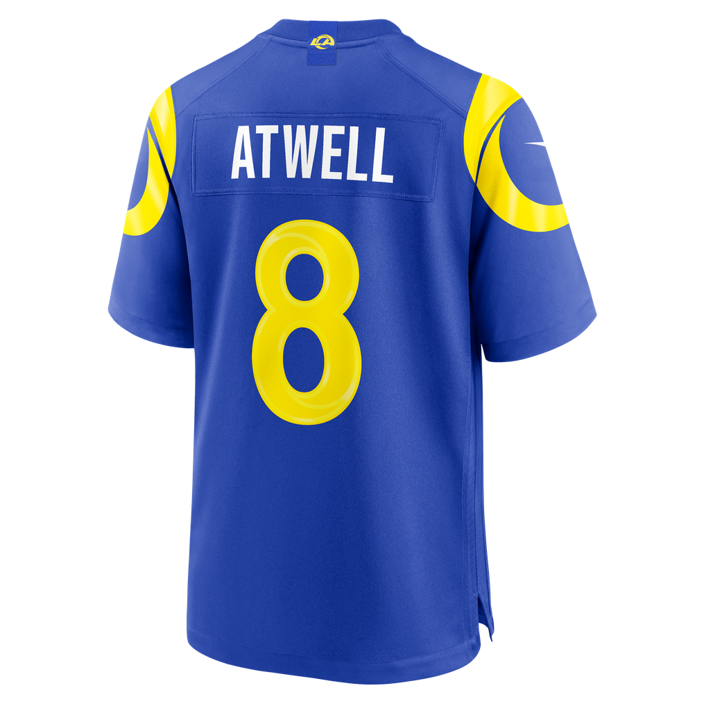 Men's Los Angeles Rams Tutu Atwell Royal Team Game Jersey