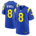 Men's Los Angeles Rams Tutu Atwell Royal Team Game Jersey