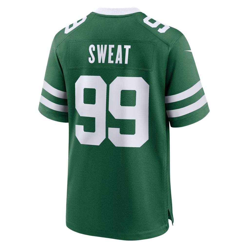 Men's New York Jets T'Vondre Sweat Legacy Green Team Game Jersey