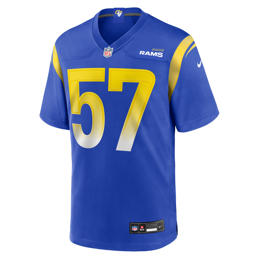 Men's Los Angeles Rams Ty Hamilton Royal Team Game Jersey