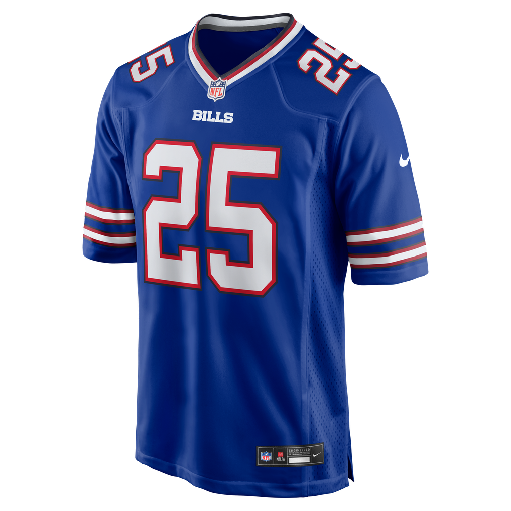 Men's Buffalo Bills Ty Johnson Royal Team Game Jersey