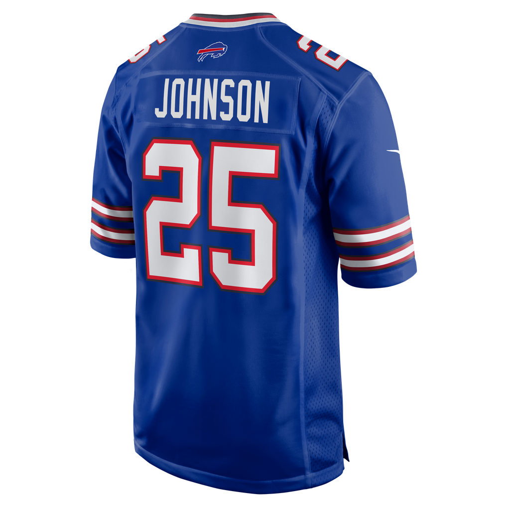 Men's Buffalo Bills Ty Johnson Royal Team Game Jersey