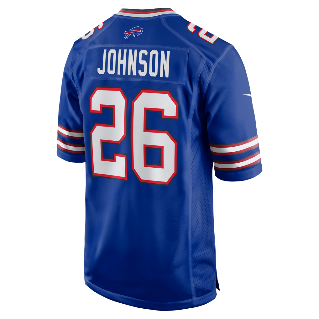 Men's Buffalo Bills Ty Johnson Royal Team Game Jersey