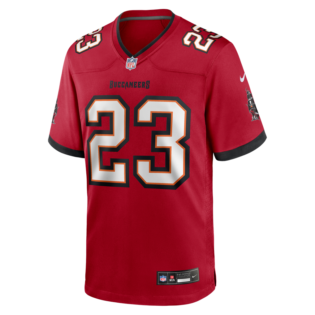 Men's Tampa Bay Buccaneers Tykee Smith Red Game Jersey