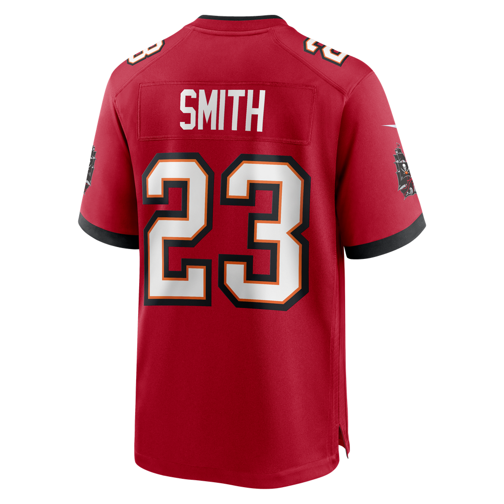 Men's Tampa Bay Buccaneers Tykee Smith Red Game Jersey