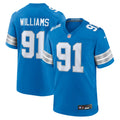 Men's Detroit Lions Tyleik Williams Blue Team Game Jersey