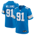 Men's Detroit Lions Tyleik Williams Blue Team Game Jersey