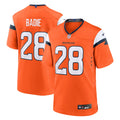 Men's Denver Broncos Tyler Badie Orange Team Game Jersey