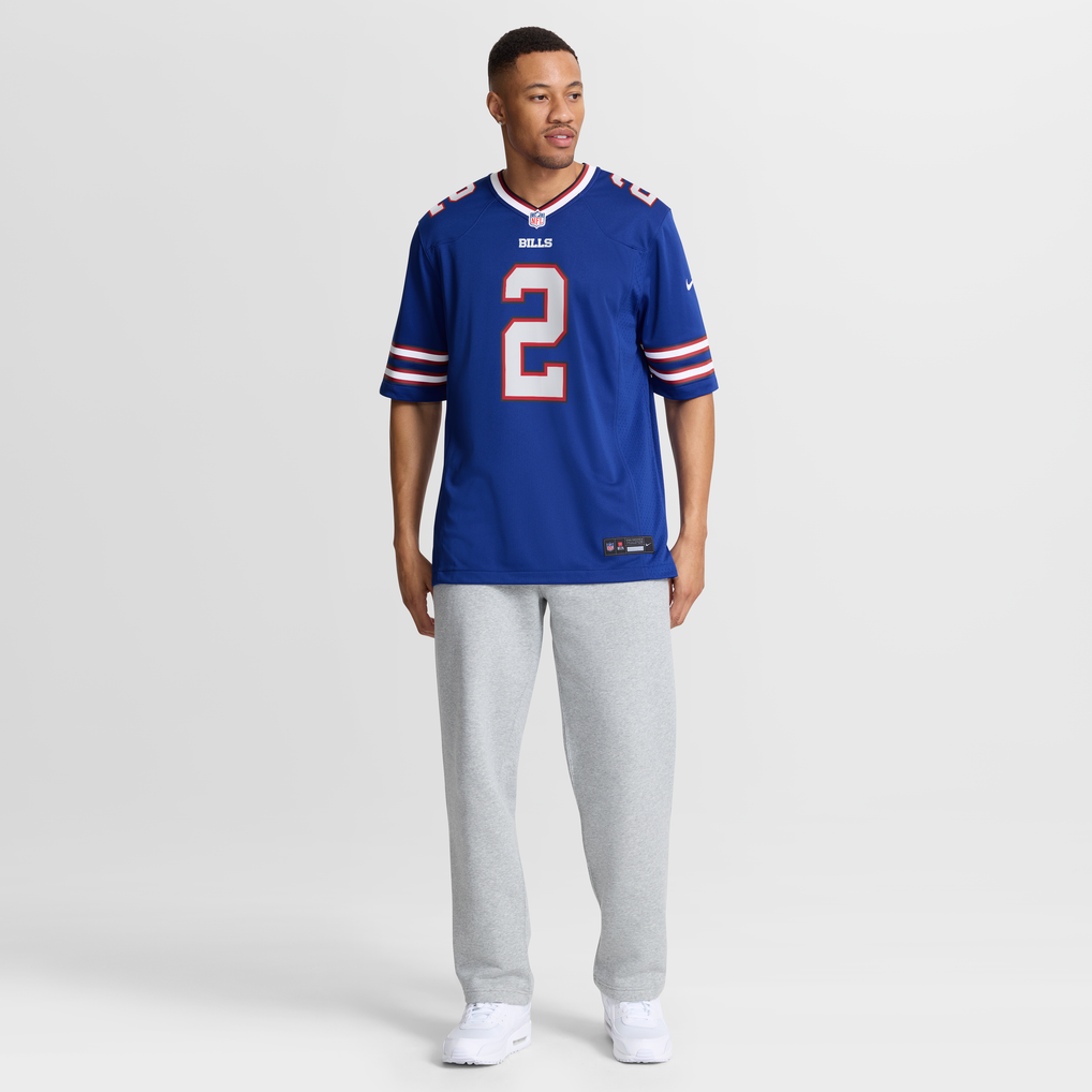 Men's Buffalo Bills Tyler Bass Royal Game Player Jersey