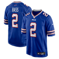 Men's Buffalo Bills Tyler Bass Royal Game Player Jersey