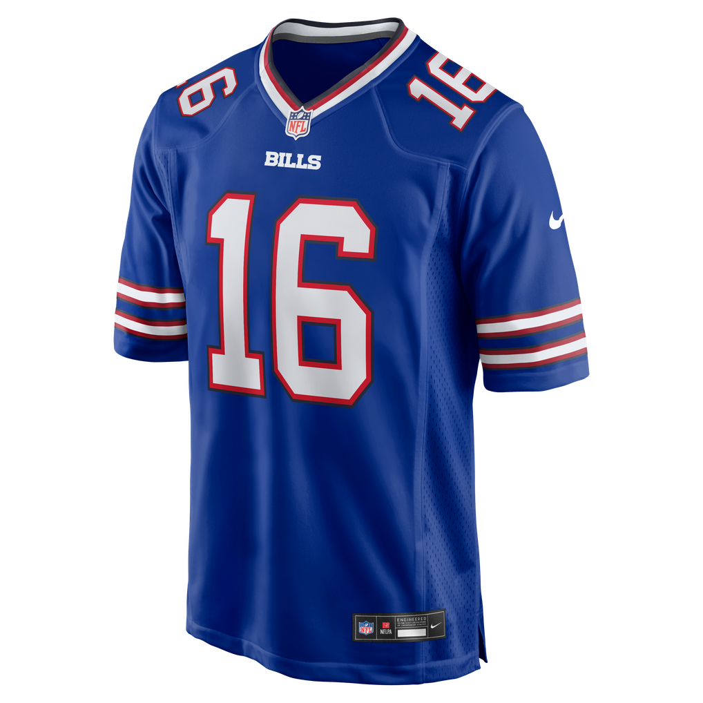 Men's Buffalo Bills Tyler Bass Royal Team Game Jersey