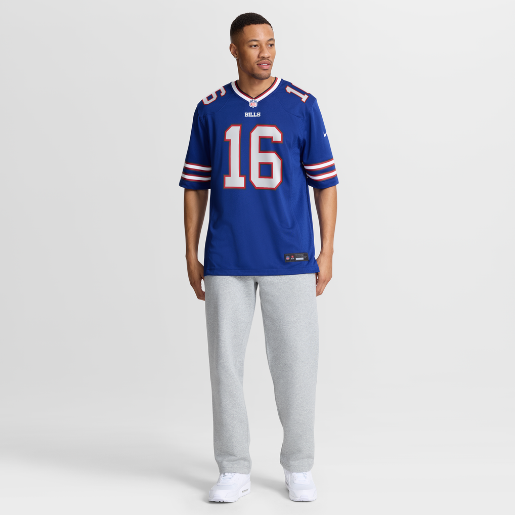 Men's Buffalo Bills Tyler Bass Royal Team Game Jersey