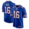 Men's Buffalo Bills Tyler Bass Royal Team Game Jersey