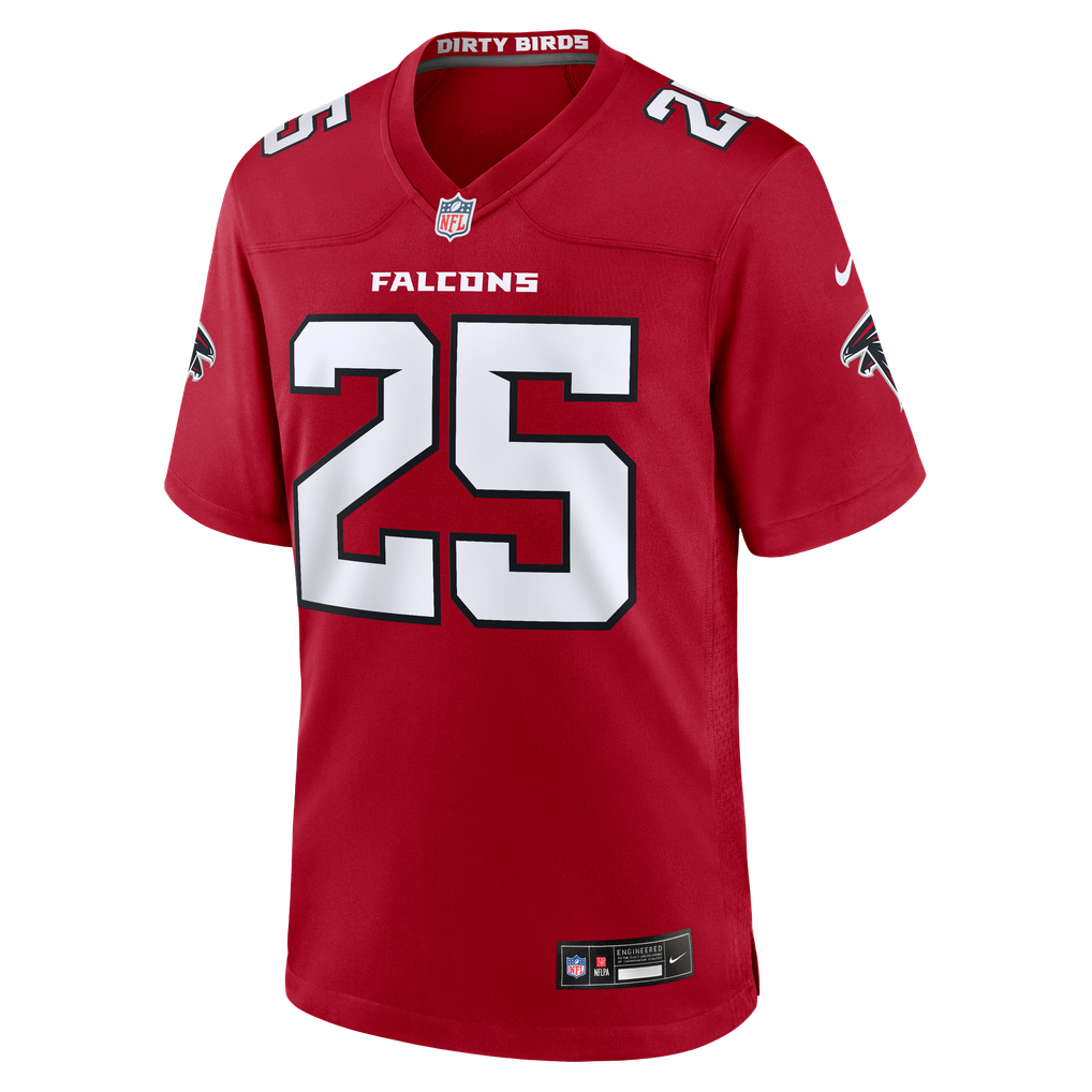 Men's Atlanta Falcons Tyler Goodson Red Team Game Jersey