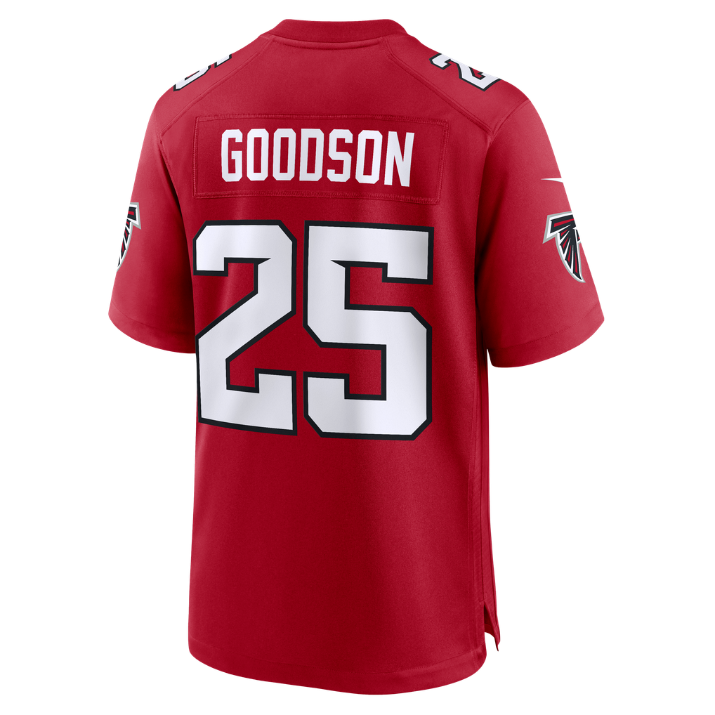 Men's Atlanta Falcons Tyler Goodson Red Team Game Jersey