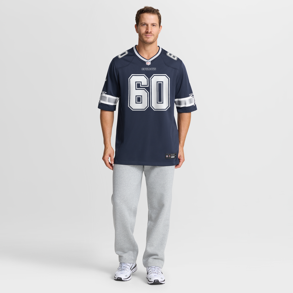 Men's Dallas Cowboys Tyler Guyton Navy Player Game Jersey