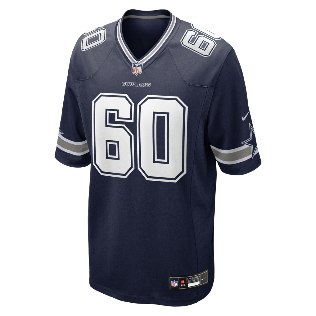 Men's Dallas Cowboys Tyler Guyton Navy Player Game Jersey