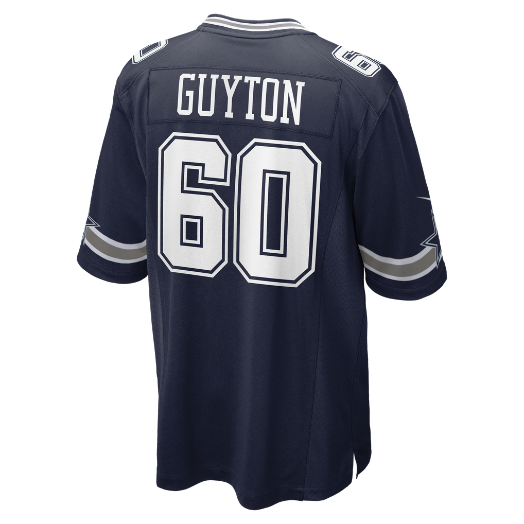 Men's Dallas Cowboys Tyler Guyton Navy Player Game Jersey