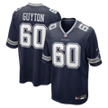 Men's Dallas Cowboys Tyler Guyton Navy Player Game Jersey