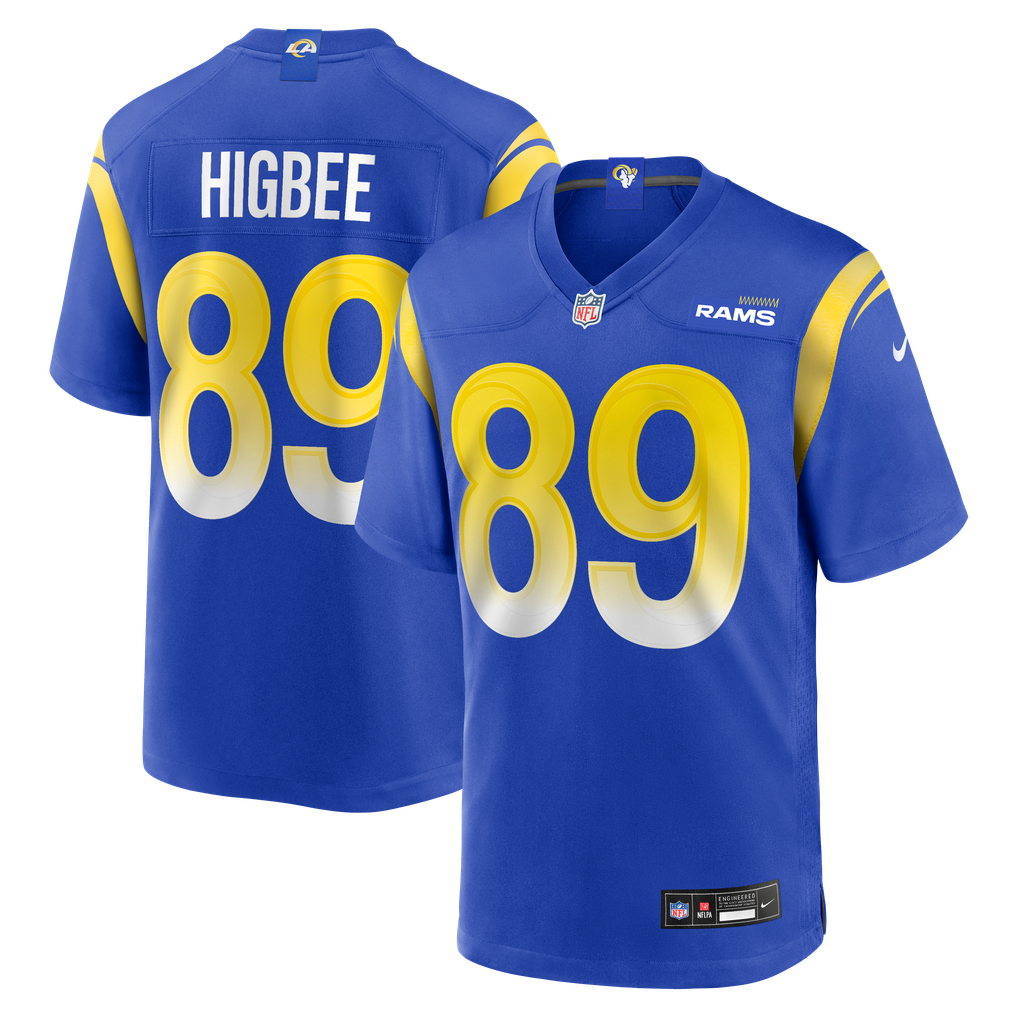 Men's Los Angeles Rams Tyler Higbee Royal Game Player Jersey