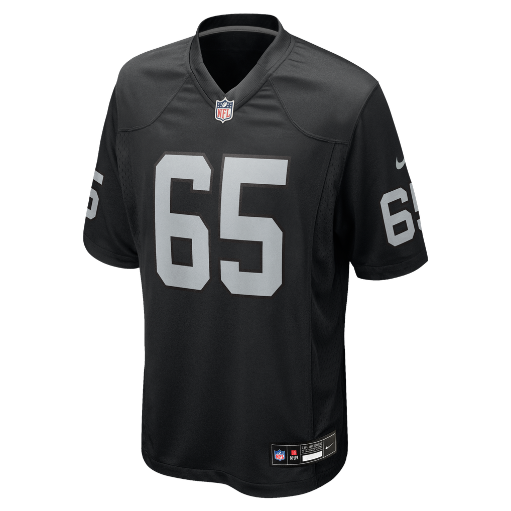 Men's Las Vegas Raiders Tyler Linderbaum Black Team Game Jersey