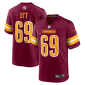Men's Washington Commanders Tyler Ott Burgundy Game Jersey