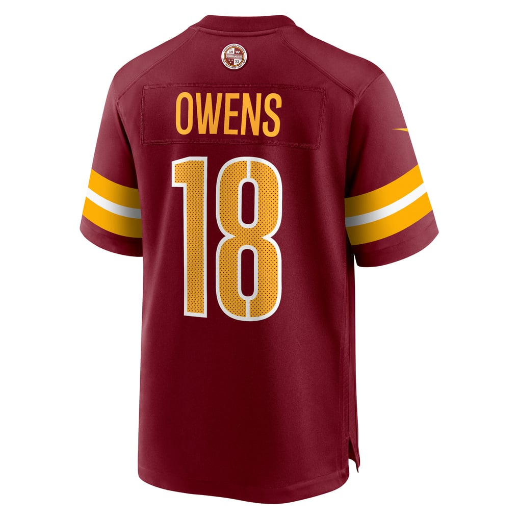 Men's Washington Commanders Tyler Owens Burgundy Team Game Jersey