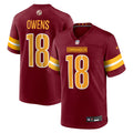 Men's Washington Commanders Tyler Owens Burgundy Team Game Jersey