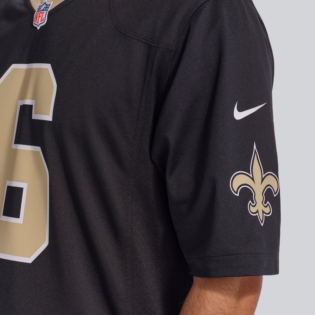 Men's New Orleans Saints Tyler Shough Black Game Jersey