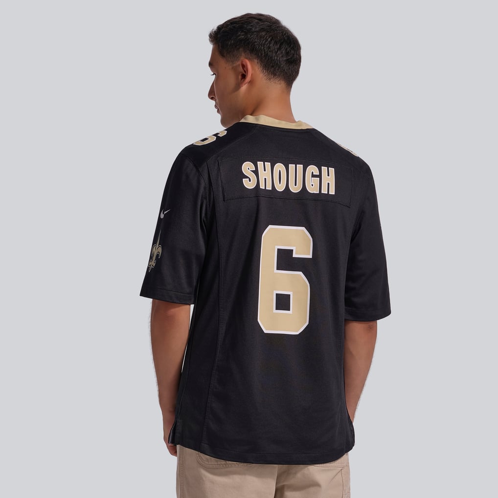 Men's New Orleans Saints Tyler Shough Black Game Jersey