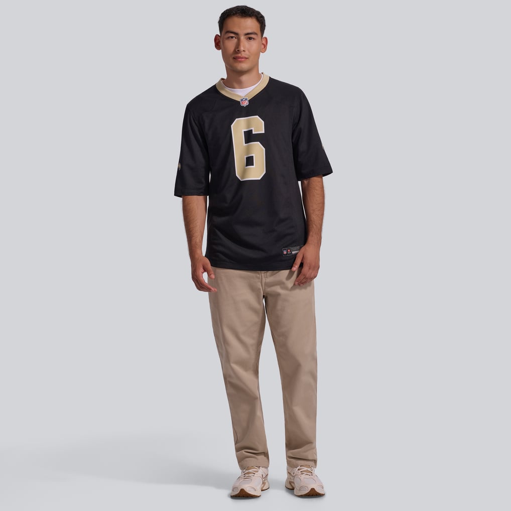 Men's New Orleans Saints Tyler Shough Black Game Jersey