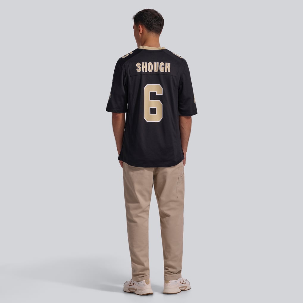 Men's New Orleans Saints Tyler Shough Black Game Jersey