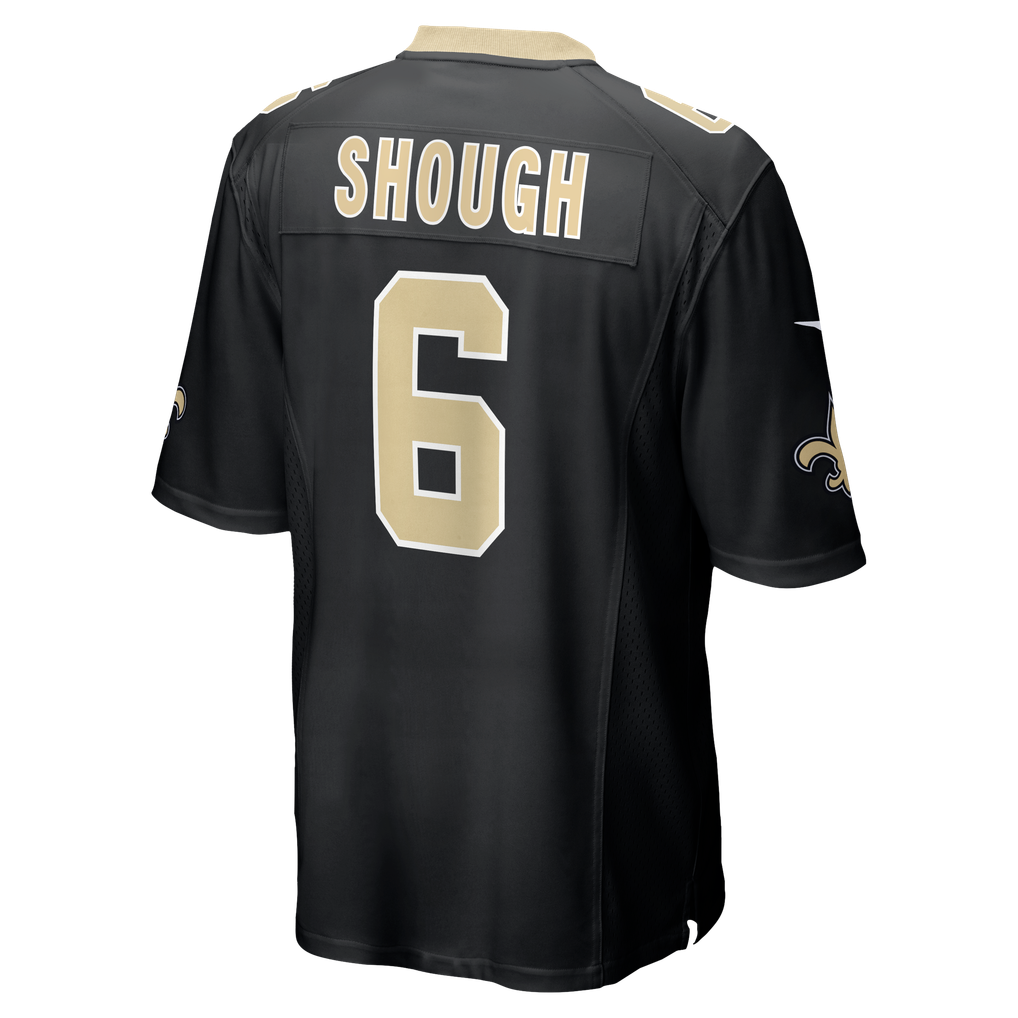 Men's New Orleans Saints Tyler Shough Black Game Jersey
